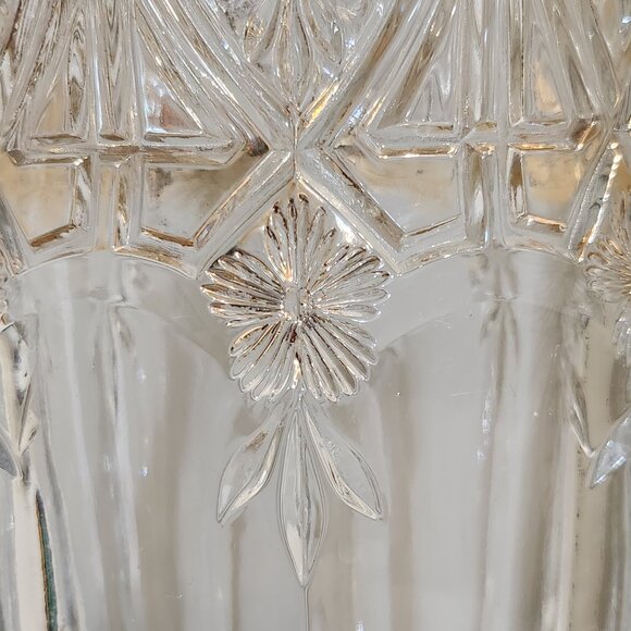 U.S. Glass Co. "Athenia" EAPG 12" Pitcher With Gold Trim - Picture 8 of 10